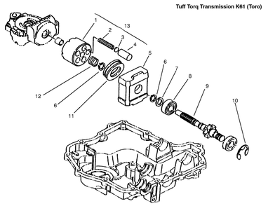 Motor Shaft Diagram and Parts List for 72086 9900001 - 9999999 Toro Lawn Tractor