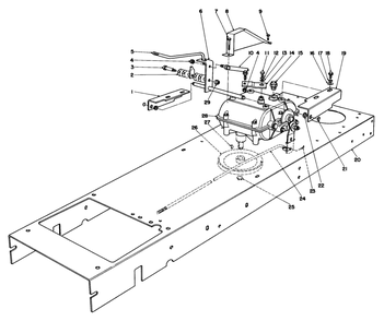 Transmission Linkage Assembly Diagram and Parts List for 56145 3000001 - 3999999 Toro Lawn Tractor