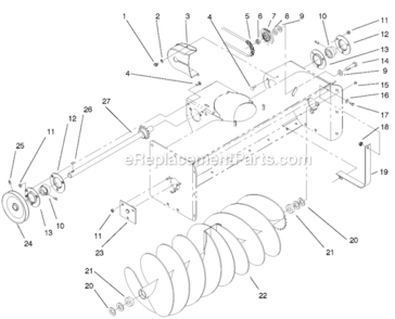 Part Location Diagram of 93-1614 Toro Sprocket-Idler