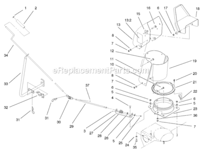Part Location Diagram of 79-3770-03 Toro Bracket-Worm