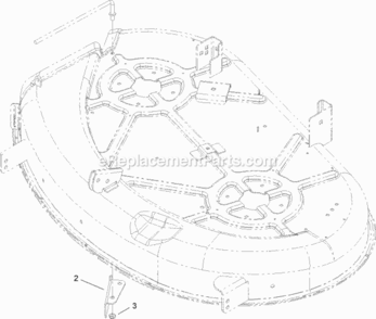 Cutoff_Baffle_Assembly Diagram and Parts List for 79324 270000001 - 270999999 Toro Lawn Tractor Accessories