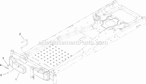 Front_Bagger_Counter_Weight_Assembly Diagram and Parts List for 79324 270000001 - 270999999 Toro Lawn Tractor Accessories