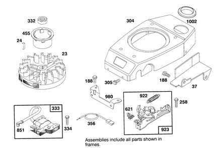 Engine Gts 150 Diagram and Parts List for 26630BC 4900001 - 4999999 Toro Lawn Mower