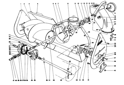 Auger Assembly (Model 31763) Diagram and Parts List for 31823 5000001 - 5999999 Toro Snow Blower