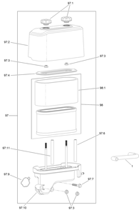 Air Intake And Filtration Assembly Diagram and Parts List for 23522 400000000 - 401099999 Toro Trimmer
