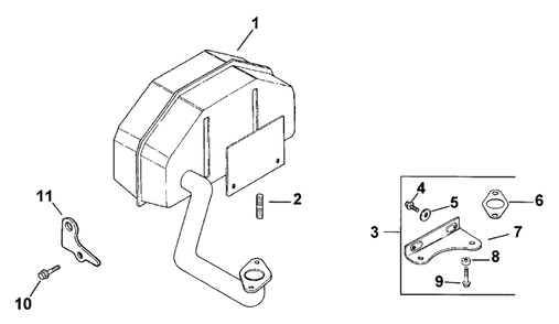 Exhaust-Engine Kohler Model No. Cv131 Spec 21524 Diagram and Parts List for 30159 795101 - 799999 Toro Lawn Tractor Accessories