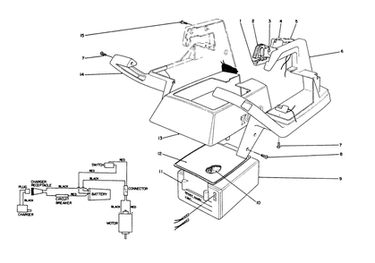 Upper Case Assembly Diagram and Parts List for 51560C 9000001 - 9999999 Toro Trimmer