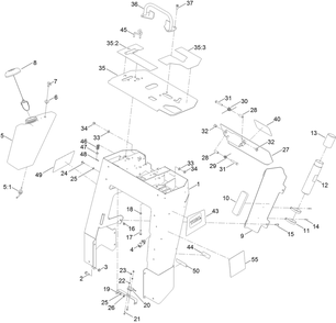 Part Location Diagram of 137-3873 Toro Decal-Service