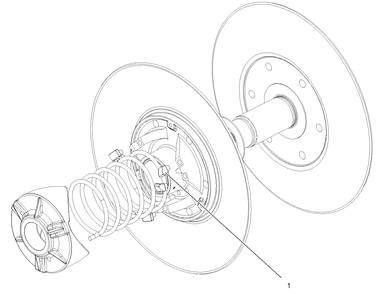 Clutch Assembly No. 99-7104 Diagram and Parts List for 12003 210000001 - 210999999 Toro Lawn Tractor