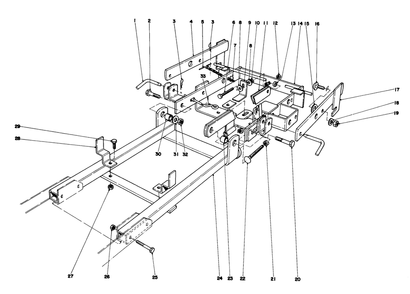 36" Snowthrower Attachment Model No. 59136 Diagram and Parts List for 57385 1000001 - 1999999 Toro Lawn Tractor