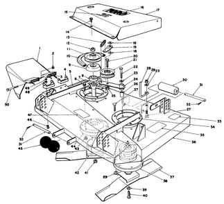 36" Cutting Deck Model No. 30136 Diagram and Parts List for 30111 5000001 - 5999999 Toro Lawn Tractor Accessories