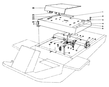 Seat Mount Assembly Diagram and Parts List for 30775 600001 - 699999 Toro Lawn Tractor