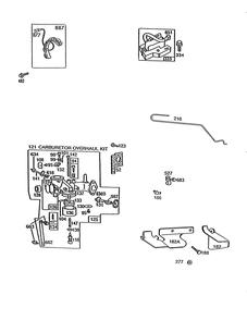 Briggs & Stratton Model No. 256707-01 30-01 Diagram and Parts List for 56190 1000001 - 1999999 Toro Lawn Tractor