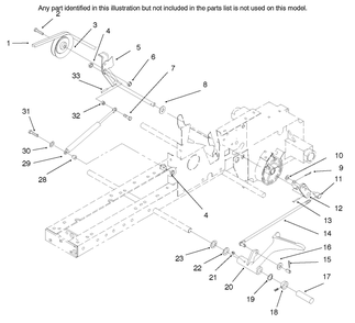 Clutch Diagram and Parts List for 73448 8900001 - 8900499 Toro Lawn Tractor