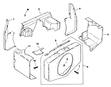 Baffles & Shroud Engine Kohler Model No. M18qs-24615 (Continued) Diagram and Parts List for 30718 0000001 - 0999999 Toro Lawn Tractor