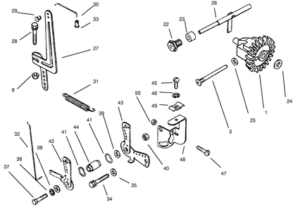 Governor Linkage Kohler Model Ms14s-Ts601559 Diagram and Parts List for 73403 6900001 - 6999999 Toro Lawn Tractor