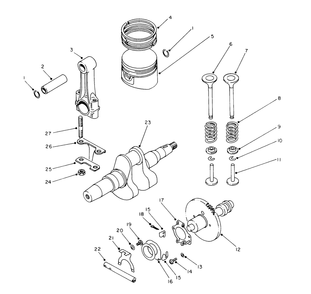 Crankshaft Assembly Diagram and Parts List for 62040 4000001 - 4999999 Toro Generator