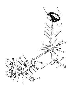 Front Axle And Steering Diagram and Parts List for 73520 39000001 - 39999999 Toro Lawn Tractor