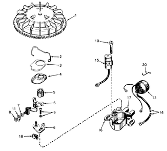 Magneto No. 610772a (Engine Model Ah520 Type 1583 Unit Model 38130) Diagram and Parts List for 38130 9000001 - 9999999 Toro Snow Blower