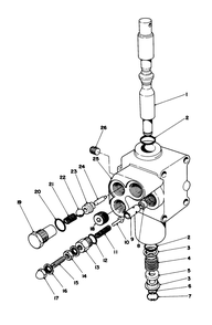 Valve Assembly No. 54-0090 Diagram and Parts List for 30754 60001 - 69999 Toro Lawn Tractor