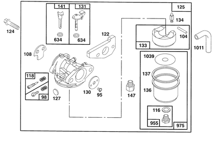 Engine Gts 150 Diagram and Parts List for 22153BC 5900001 - 5999999 Toro Lawn Mower