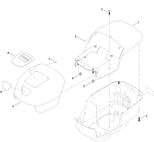 Motor Module No. 140-4161  Upper Shroud Assembly Diagram and Parts List for 22275T 411500000 - 412510824 Toro Lawn Mower