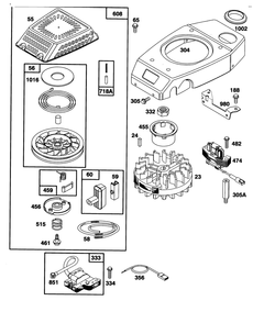 Engine Gts-150 Diagram and Parts List for 20763B 39000001 - 39999999 Toro Lawn Mower