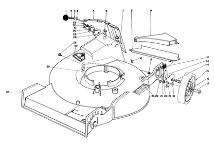 Housing Assembly Diagram and Parts List for 20773 3000001 - 3999999 Toro Lawn Mower
