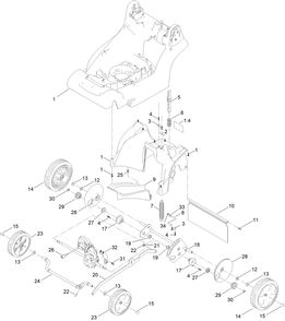 Part Location Diagram of ZWP1L000U Toro Plain Washer M12