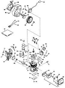 Engine Tecumseh Model No. Hsk600 Type 1660-N (Model No. 38195 Only) Diagram and Parts List for 38190 0000001 - 0999999 Toro Snow Blower