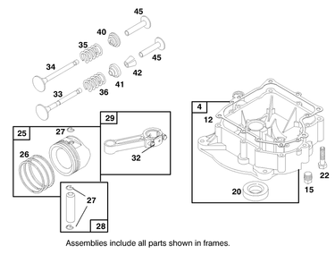 Engine Briggs & Stratton Model 283707-1156-E1 Diagram and Parts List for 71201 8900001 - 8999999 Toro Lawn Tractor