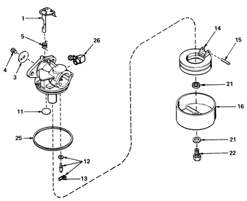 Carburetor No. 631784a Diagram and Parts List for 20403 7000001 - 7999999 Toro Lawn Mower