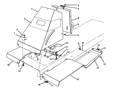 Front Tower Assembly Diagram and Parts List for 70141 59000001 - 59999999 Toro Lawn Tractor