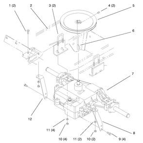 Transaxle-Gear Diagram and Parts List for 72045 7900001 - 7999999 Toro Lawn Tractor