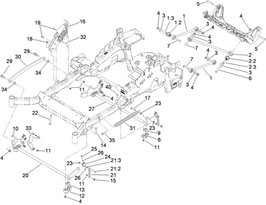 Part Location Diagram of 3233-37 Toro SCREW-CARR, SHORT NECK