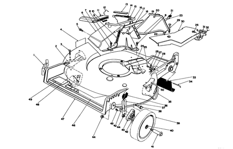 Housing Assembly Diagram and Parts List for 20211 1000001 - 1999999 Toro Lawn Mower