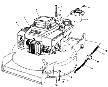 Engine Assembly (Model No. Vmf5)(Used On Units With Serial No. 7000001-7001733) Diagram and Parts List for 20624 7000001 - 7999999 Toro Lawn Mower