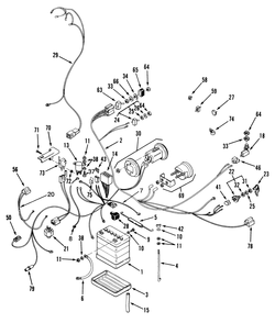 Electrical System Assembly Diagram and Parts List for A2-12KE02 1000001 - 1999999 Toro Lawn Tractor