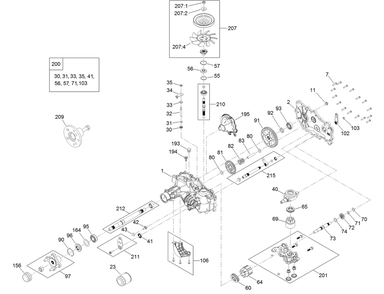Lh Hydro Transmission Assembly No. 140-8301 Diagram and Parts List for 75760W 407200000 - 410299999 Toro Lawn Tractor