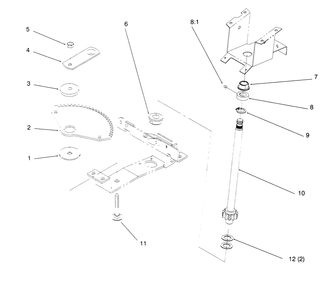 Lower Steering Diagram and Parts List for 72084 6900001 - 6999999 Toro Lawn Tractor