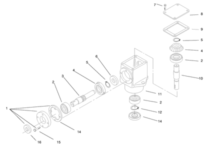 Part Location Diagram of 776169 Toro Shaft-Input