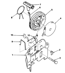 Starter Assembly No. 590532 Diagram and Parts List for 16771 3000001 - 3999999 Toro Lawn Mower