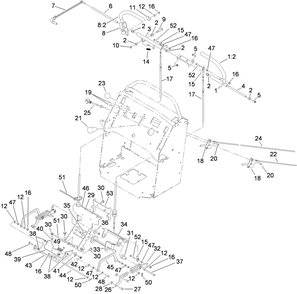 Control Assembly Diagram and Parts List for 74568TE (310000001-310999999)(2010) Toro Lawn Mower