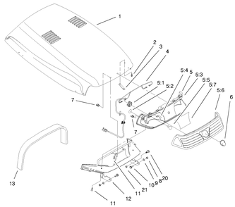 Good & Headlight Assembly Diagram and Parts List for 73561 9900001 - 9999999 Toro Lawn Tractor