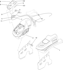 Fender, Console And Control Assembly Diagram and Parts List for 74923TE (313000001-313999999)(2013) Toro Lawn Mower