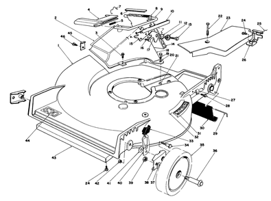 Housing Assembly Diagram and Parts List for 20705 3000001 - 3999999 Toro Lawn Mower