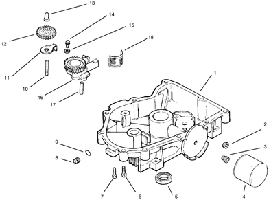 Oil Pan/Lubrication Diagram and Parts List for 30183 890001 - 899999 Toro Lawn Tractor Accessories