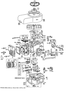 Model 190707-0626 Engine Assembly (Electric Start) Briggs & Stratton Diagram and Parts List for 55256 1000001 - 1999999 Toro Lawn Tractor