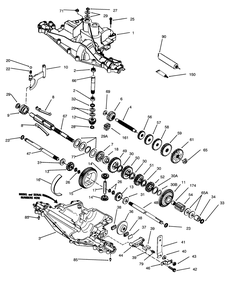 Peerless Transaxle Model No. 915-019 Diagram and Parts List for 70140 3900001 - 3999999 Toro Lawn Tractor