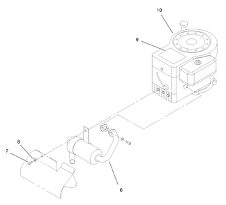 Engine Assembly Diagram and Parts List for 71190 8900001 - 8999999 Toro Lawn Tractor